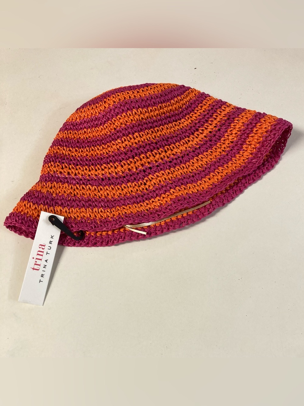 NWT Trina Raffia Bucket Hat
